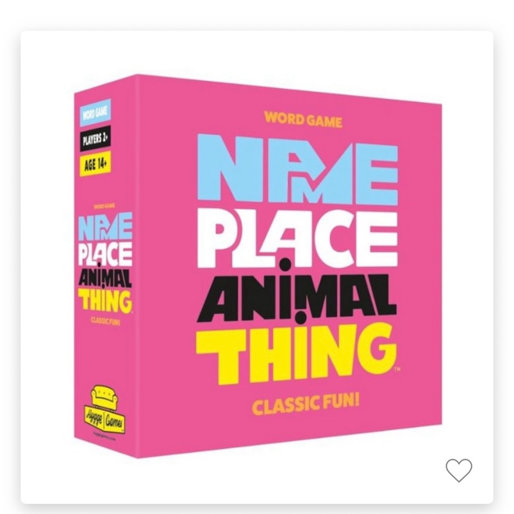 Name Place Animal Thing Word Game
